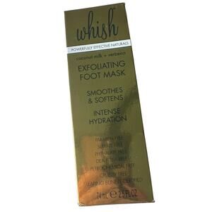Whish Coconut Milk + Verbena Exfoliating Foot Mask Exfoliates smooths dry heels